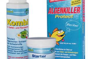 Комплект биопрепаратов: Алгенкиллер, Комби, Стартовые бактерии